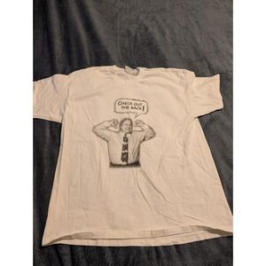 Vintage 90s Rush Limbaugh Campaign Politics Bill Clinton T Shirt White Lee Tag